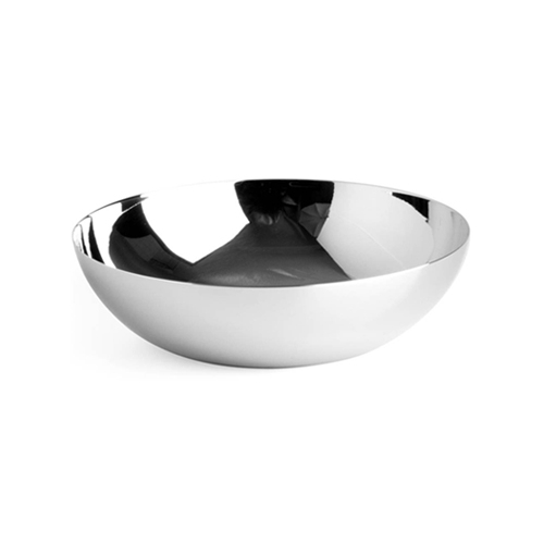 Alessi Ciotola in acciaio rotonda piccola a doppia parete in stile moderno  ed elegante collezione Double