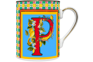 Mug Porcellana Ortigia Alphabet P